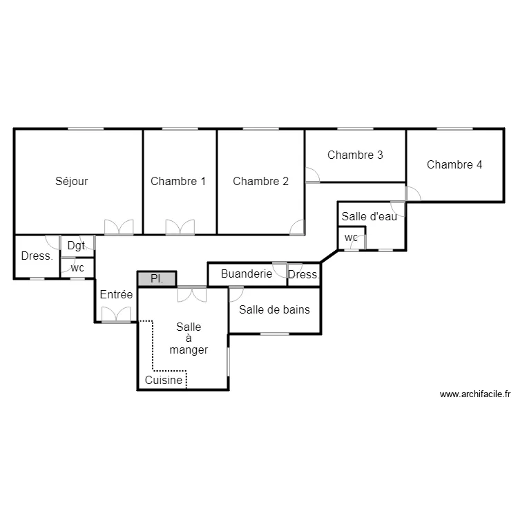 1105 johanna. Plan de 