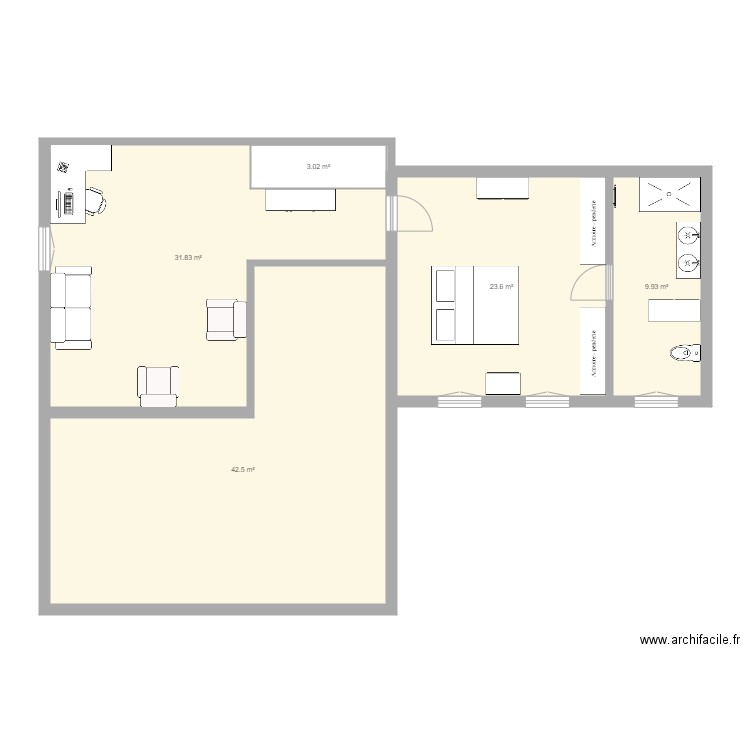 1er étage Marina et Frost v2. Plan de 0 pièce et 0 m2