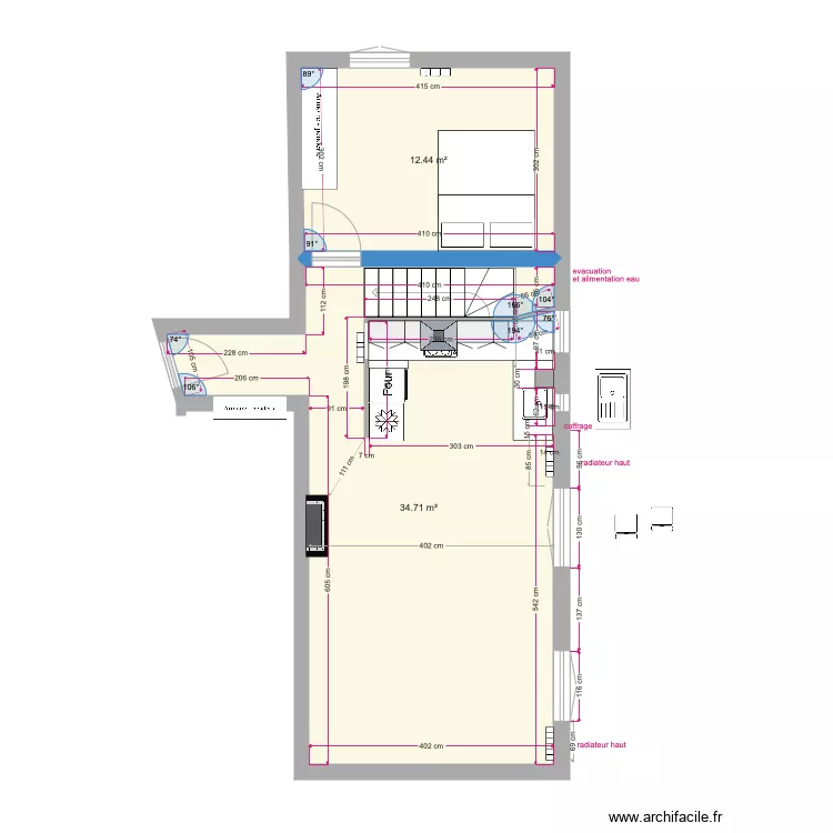 plan 1 3 eme etageeeee. Plan de 