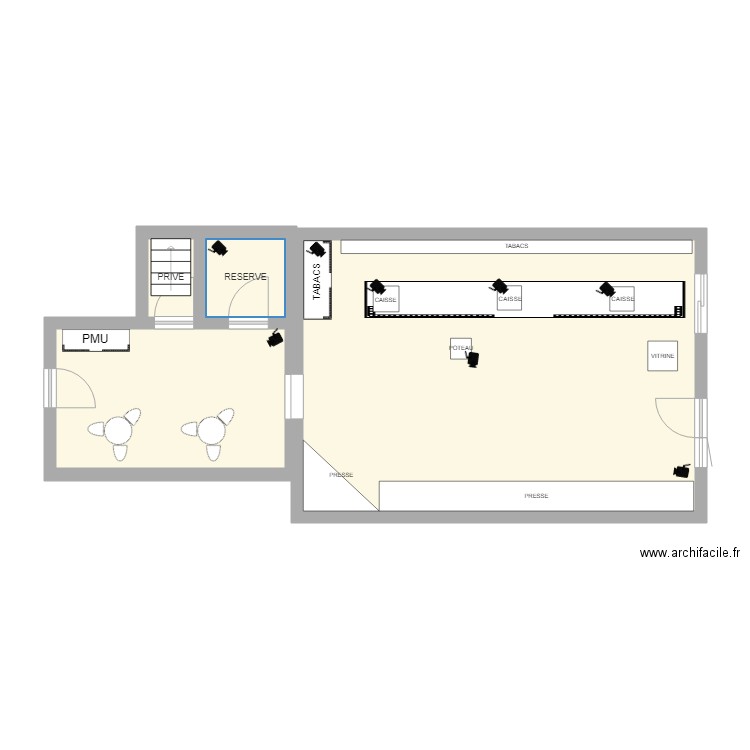 TABAC LES 104. Plan de 0 pièce et 0 m2
