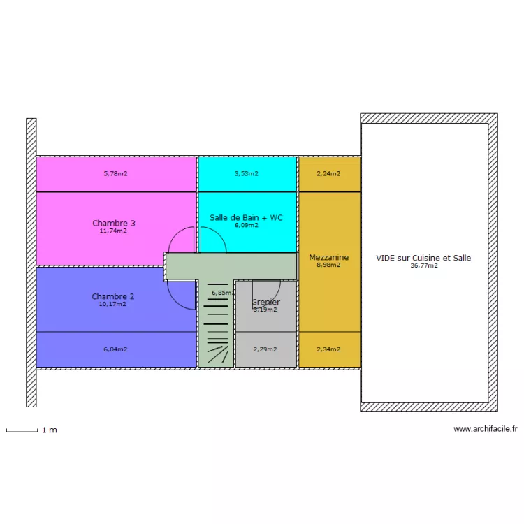 Maison Nhobbit ETAGE. Plan de Maison Nhobbit ETAGE. Plan de