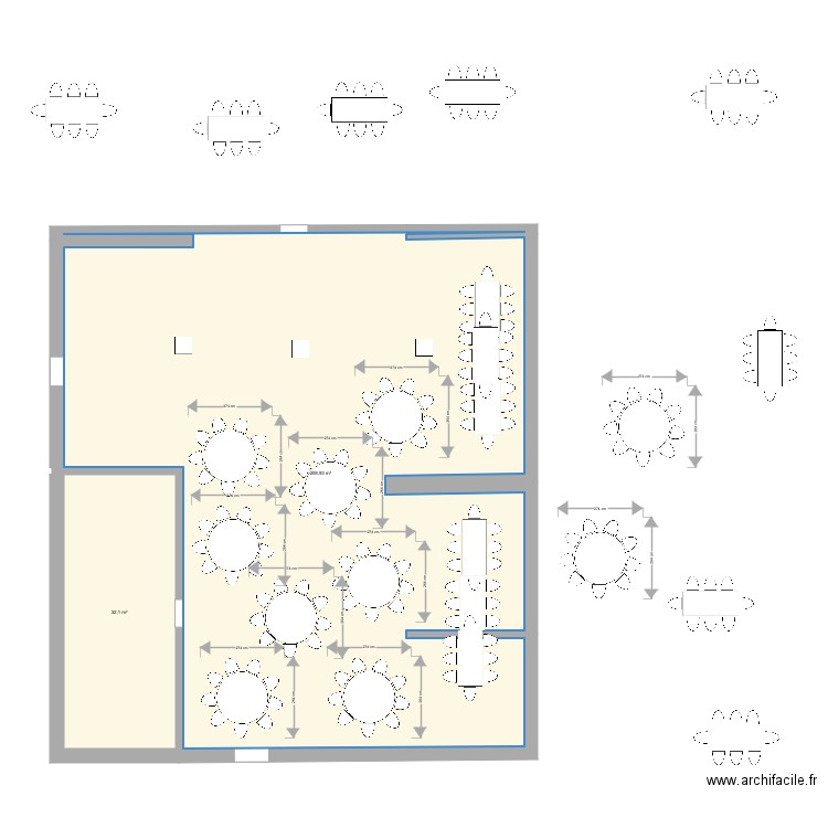 Grange mariage changement de côté 100 pers. Plan de 0 pièce et 0 m2