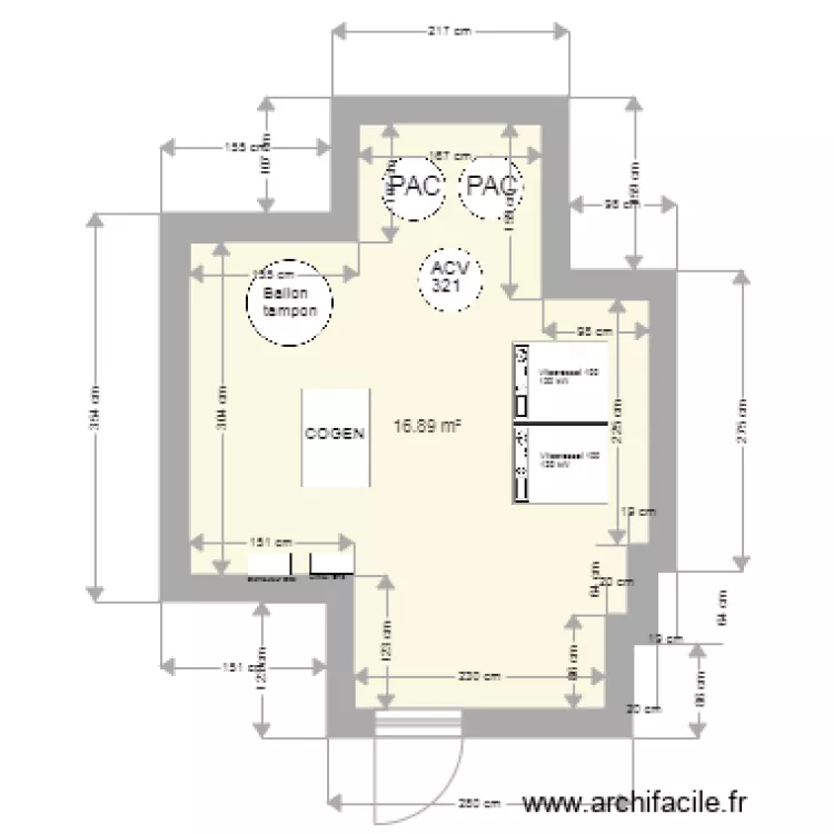 Chaufferie Breydel. Plan de 