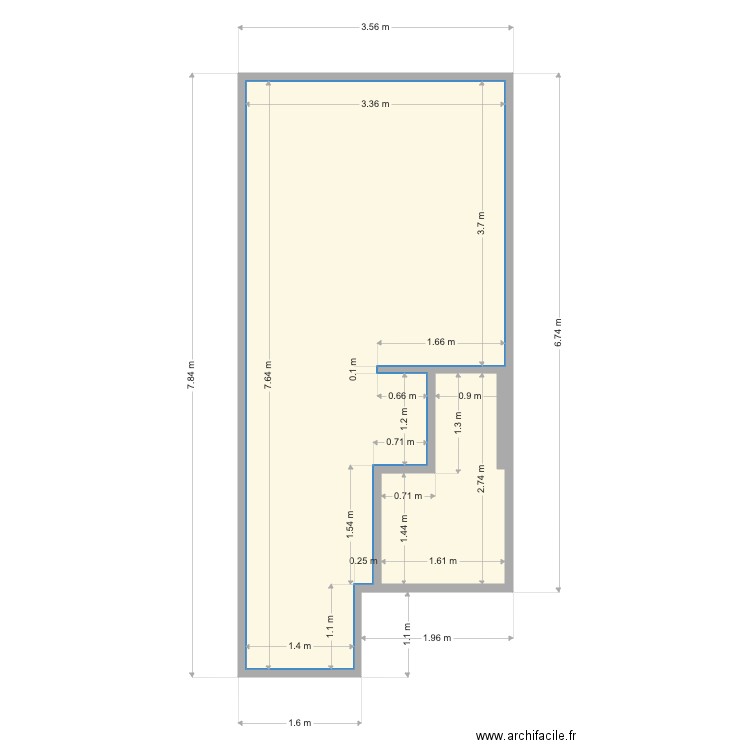 4EME GAUCHE 45 THOREZ. Plan de 0 pièce et 0 m2