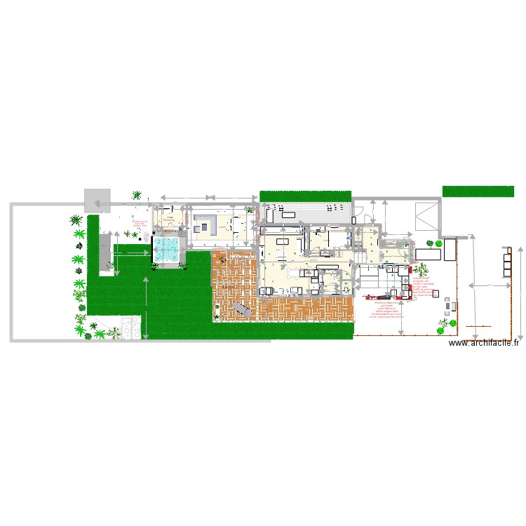 Plan jacuzzi à 5 mètres chambre et voir reste . Plan de 0 pièce et 0 m2