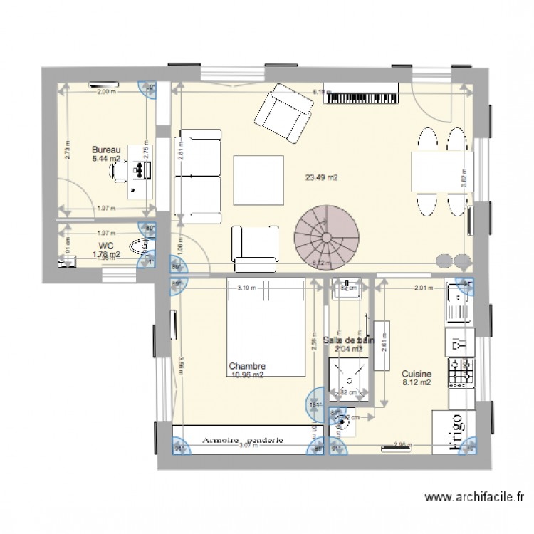 Le Bourg Dun RDC 01072016. Plan de 0 pièce et 0 m2