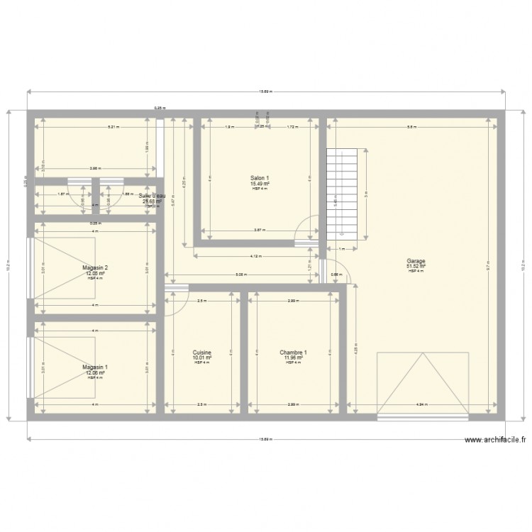 Maison R 0. Plan de 0 pièce et 0 m2