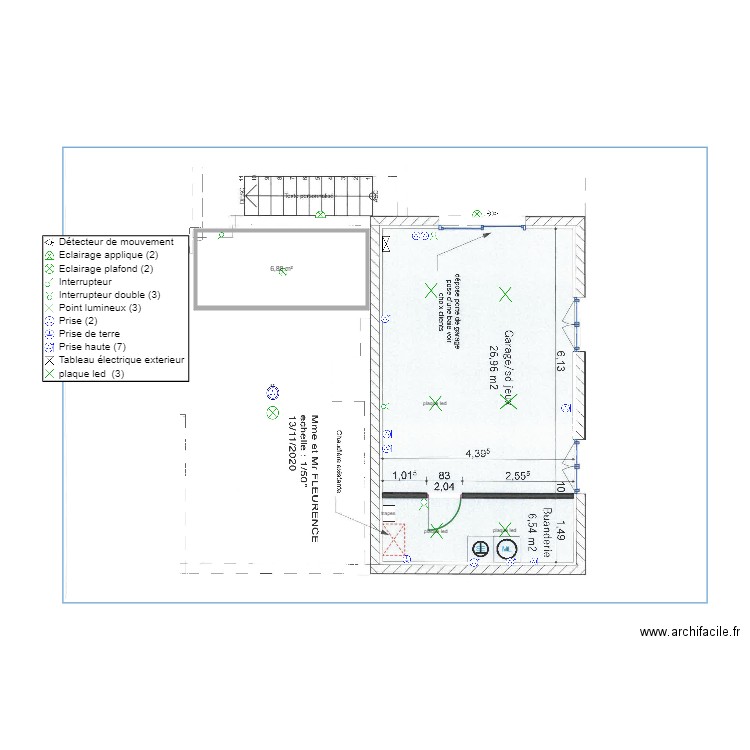 elec fleurence garage . Plan de 0 pièce et 0 m2