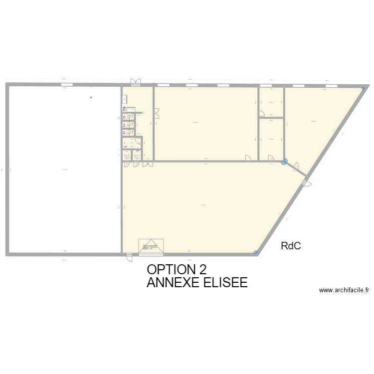 Annexe Elisee. Plan de 32 pièces et 2329 m2