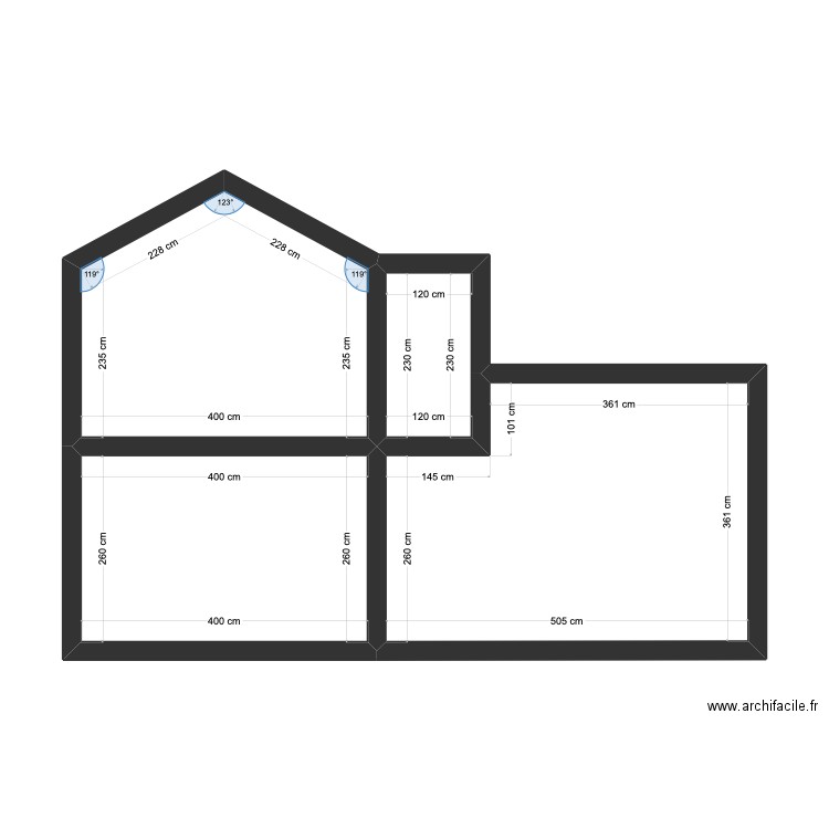 DE FROBERVILLE. Plan de 20 pièces et 210 m2