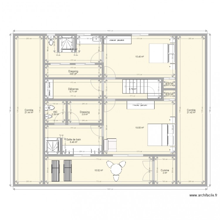 Maison Mangily étage 10 octobre 2017. Plan de 0 pièce et 0 m2