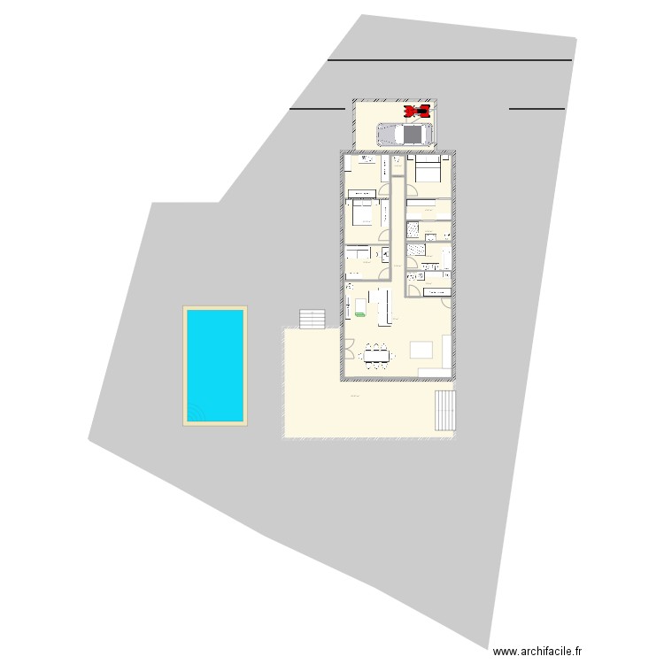 MAISON RECTANGLE ok 2. Plan de 0 pièce et 0 m2