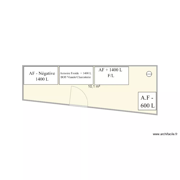 ZONE STOCKAGE FROID LE BOCAGE. Plan de 
