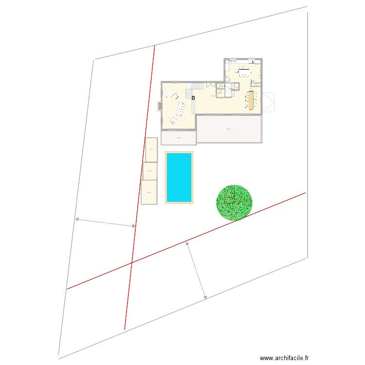 muscadelle RDC avec terrasse et piscine   terrain2. Plan de 0 pièce et 0 m2