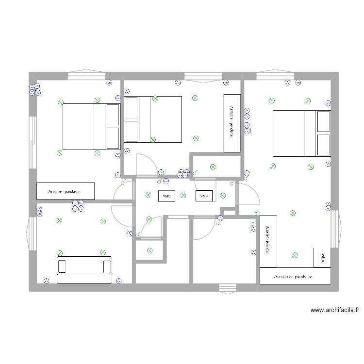 flo. Plan de 11 pièces et 118 m2