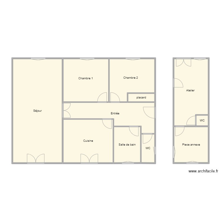 bourguoin rdc. Plan de 0 pièce et 0 m2