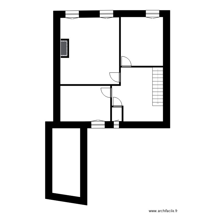 GUILBOT. Plan de 16 pièces et 157 m2