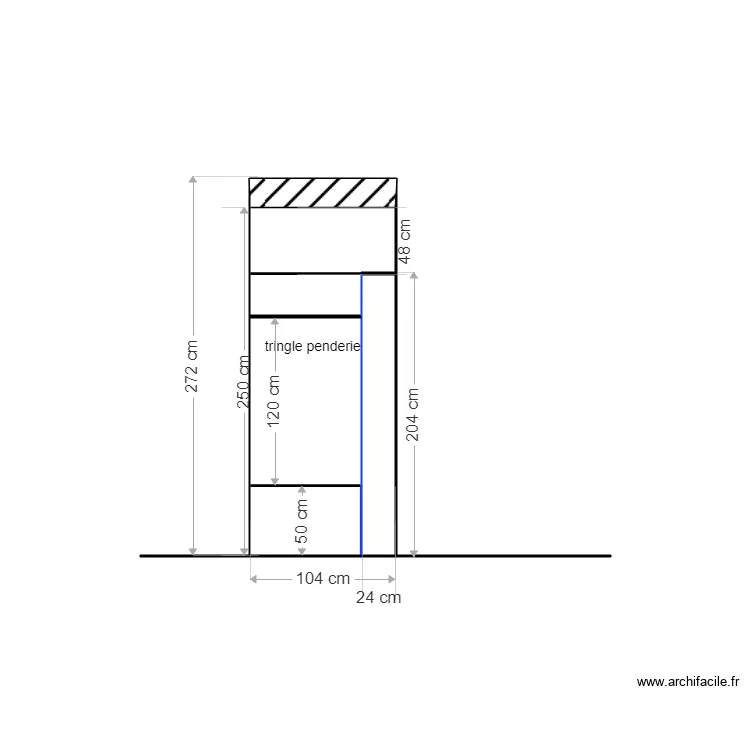 placard couloir int. Plan de placard couloir int. Plan de