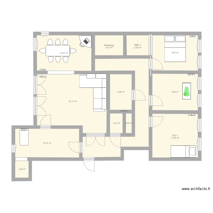 Appartement Garches. Plan de 0 pièce et 0 m2