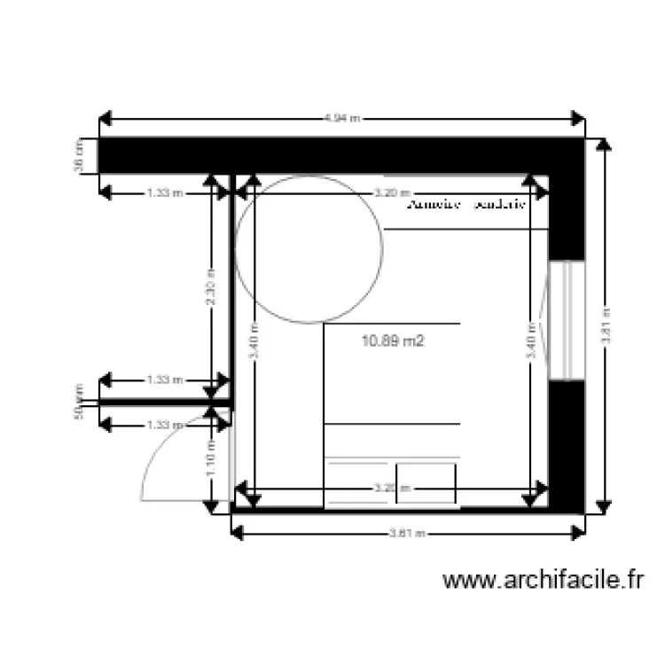 chambre1. Plan de 