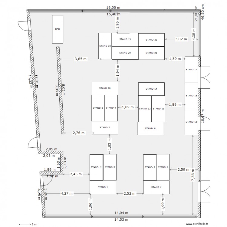 plan foire final. Plan de 0 pièce et 0 m2