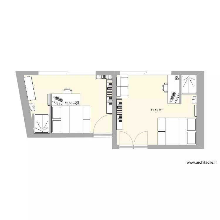 Chambre Max. Plan de 