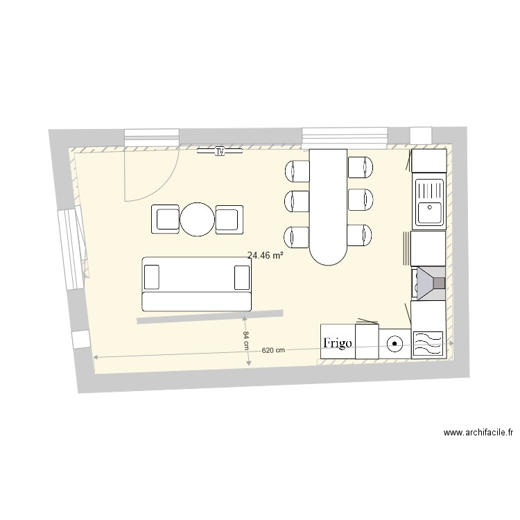 RDC. Plan de 0 pièce et 0 m2