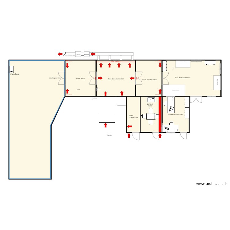 plan mode operatoire. Plan de 9 pièces et 164 m2