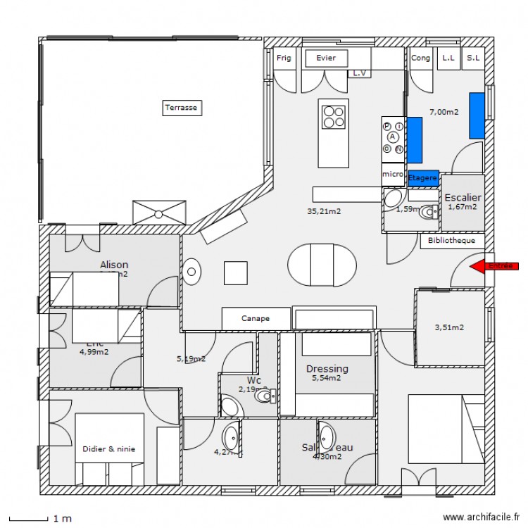 Amenagement 1. Plan de 0 pièce et 0 m2