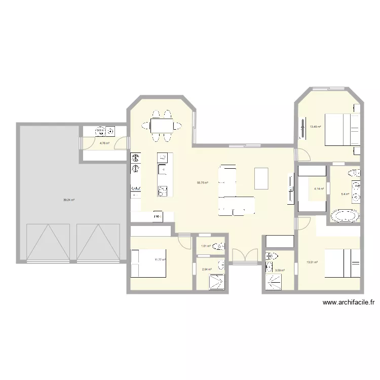 MAISON 3. Plan de 