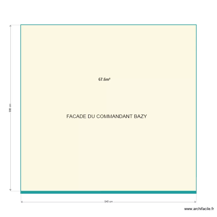 FACADE AVANT. Plan de 