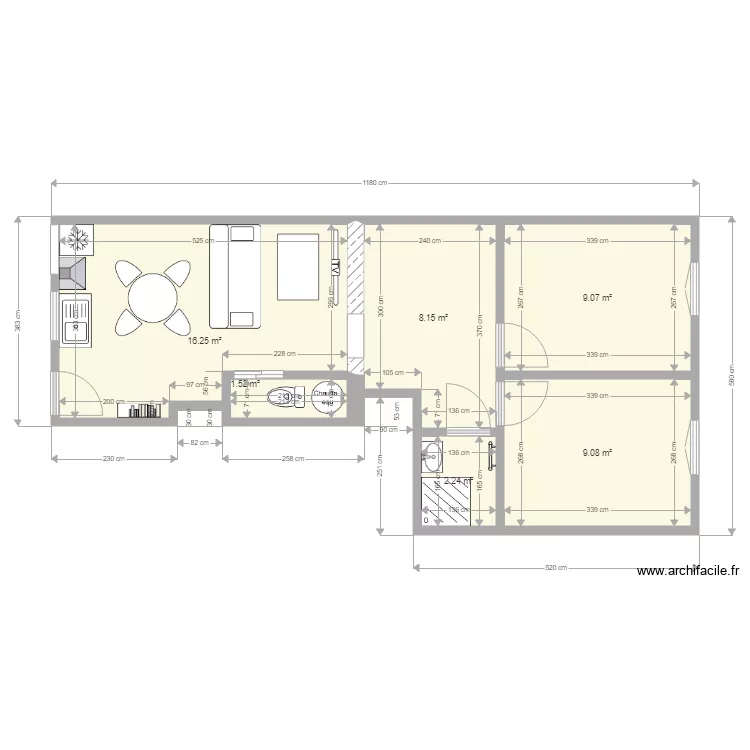 Appartement La marcouse RDC Version 2 du 09 02 2020. Plan de Appartement La marcouse RDC Version 2 du 09 02 2020. Plan de