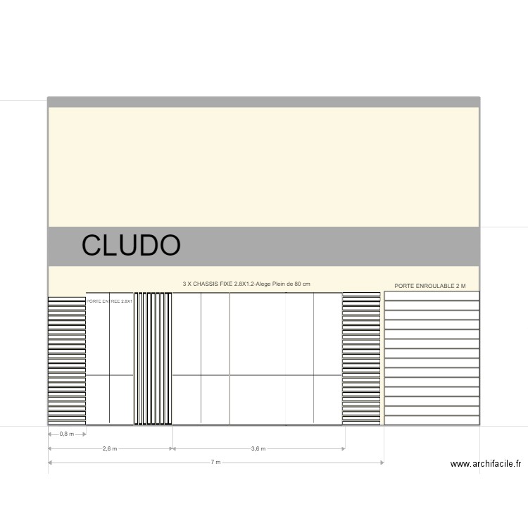 FACADE 31. Plan de 2 pièces et 53 m2