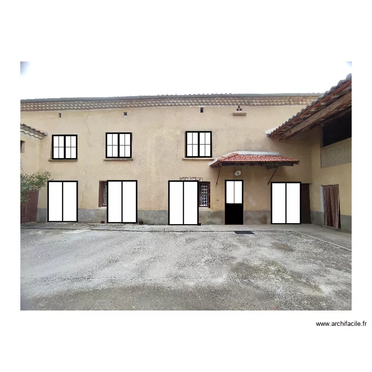 La plaine cour . Plan de 