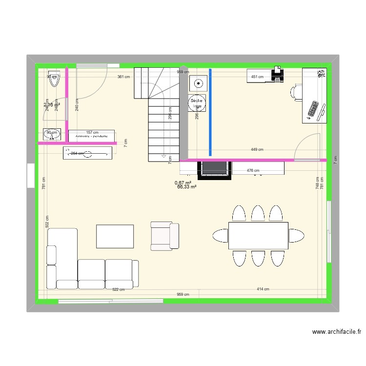 salon 02/05/2023. Plan de 0 pièce et 0 m2