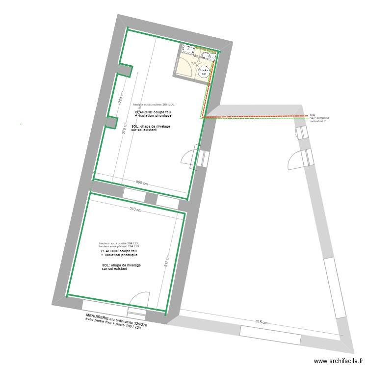 GUITARD PROJET  RDC 1. Plan de 0 pièce et 0 m2