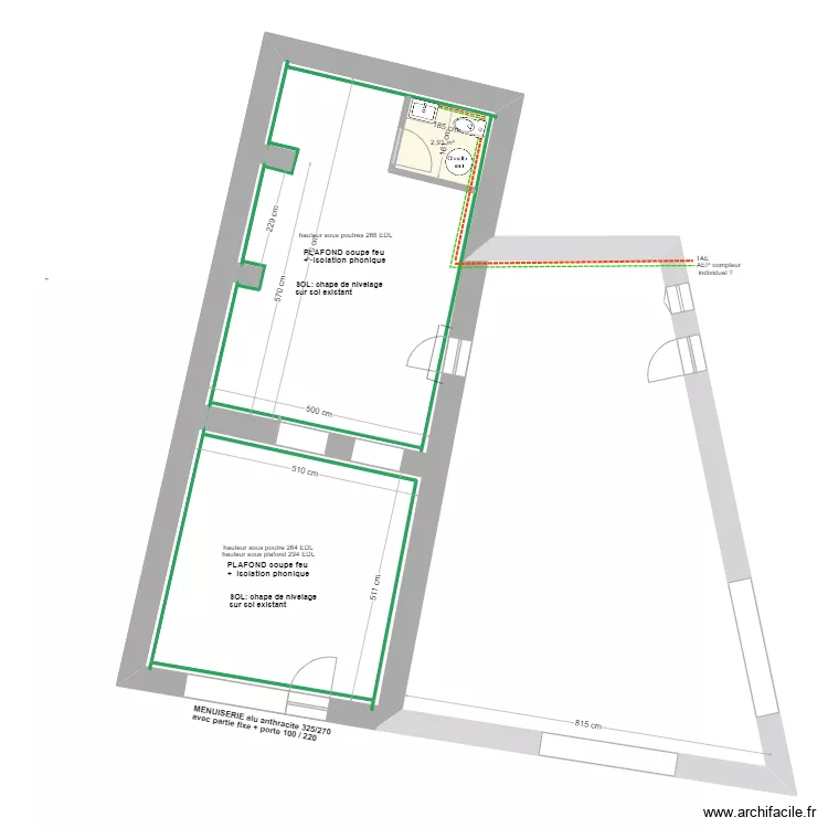 GUITARD PROJET  RDC 1. Plan de 