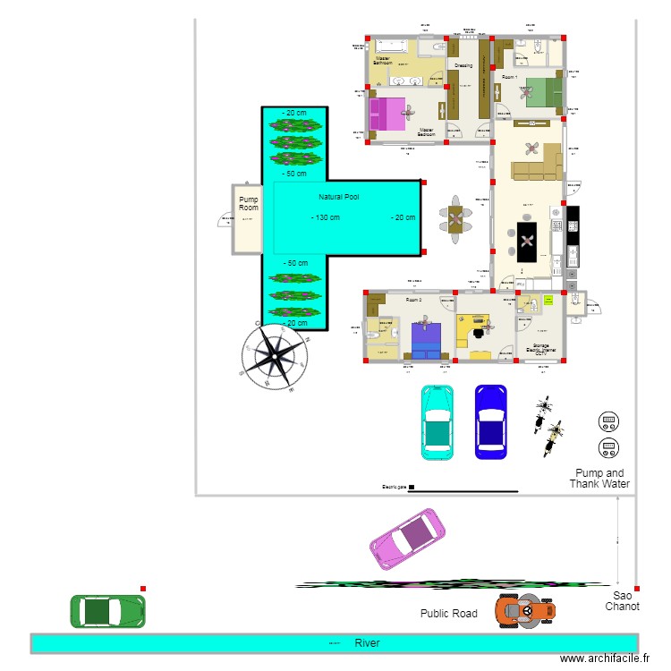 chiang rai new land. Plan de 0 pièce et 0 m2