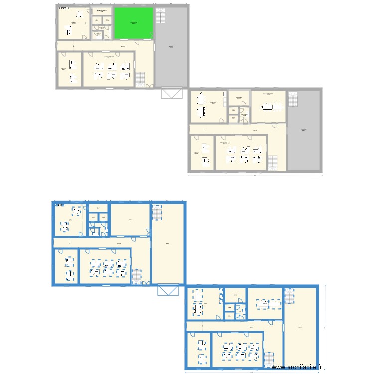 216 m2 x 2. Plan de 0 pièce et 0 m2