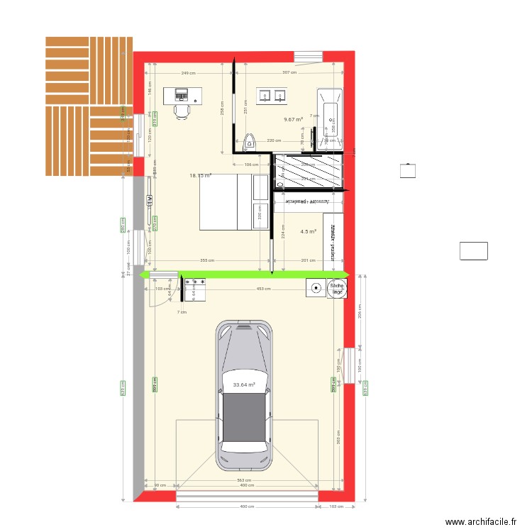 extension 2. Plan de 0 pièce et 0 m2