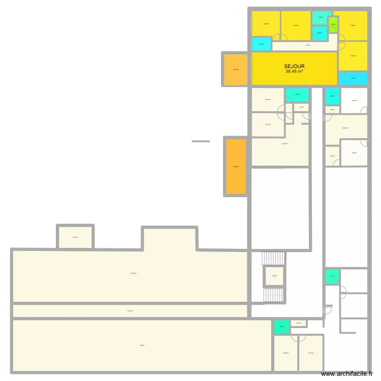 RESIDENCE COLOCATAIRE ETAGES. Plan de 0 pièce et 0 m2