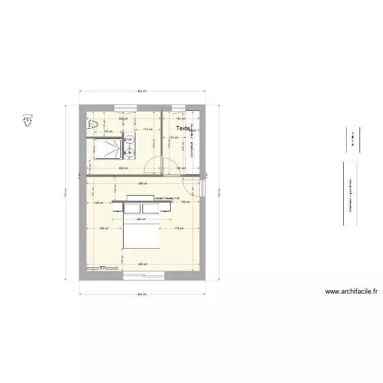 CHAMBRE COCO VINC 5. Plan de 