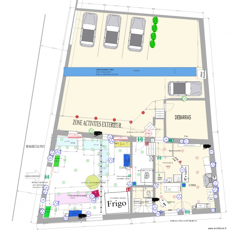 Amenagement magasin 5  electrique. Plan de 0 pièce et 0 m2