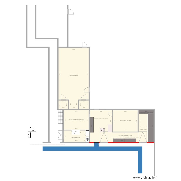 Stockage Labo. Plan de 0 pièce et 0 m2