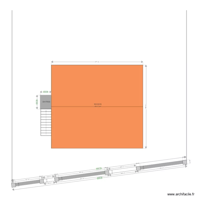 muret. Plan de muret. Plan de