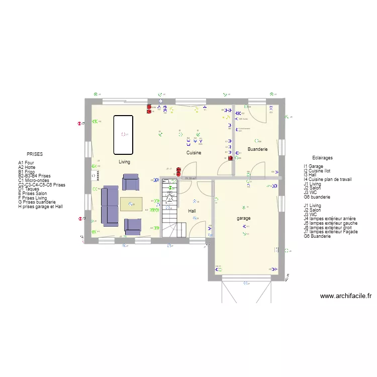 Plan &eacute;lectrique RDC 29 janvier. Plan de 