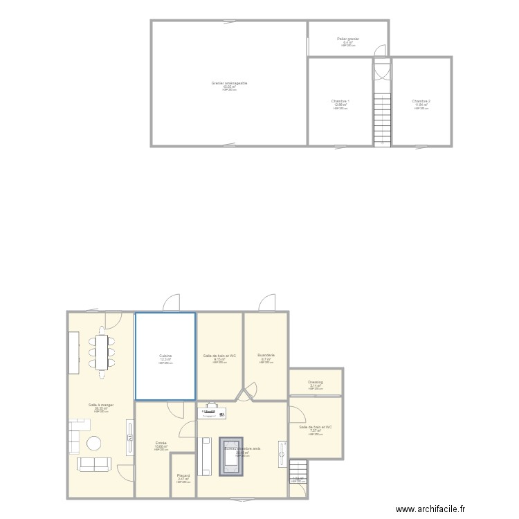 maison Léa. Plan de 0 pièce et 0 m2