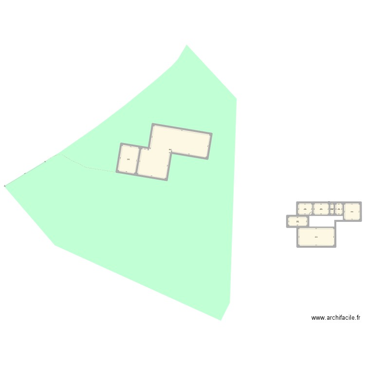 maison v2. Plan de 9 pièces et 275 m2