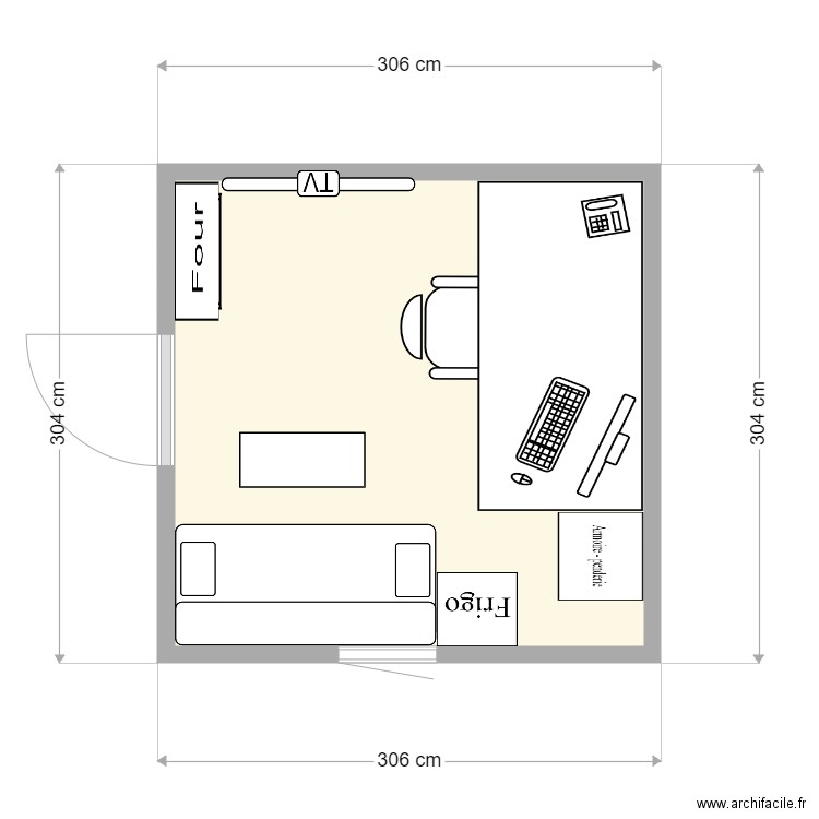studio jade. Plan de 0 pièce et 0 m2