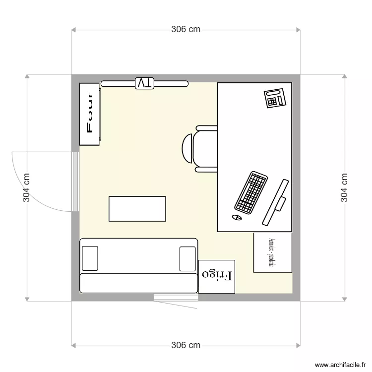 studio jade. Plan de 